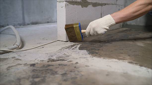 SJ Waterproofing Pros Interior Drainage System coverage map for De Pere, WI and surrounding area